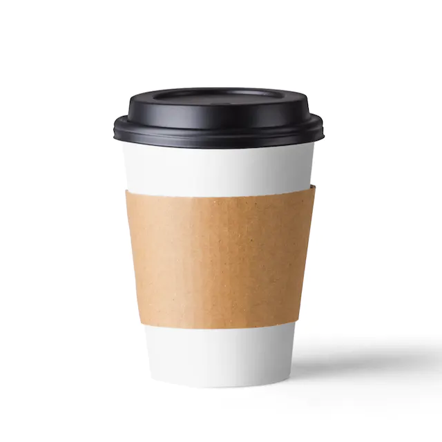 Paper Cup with Sleeve Mockup